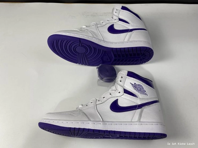 JORDAN CD0461-151 COURT HIGH 1 RETRO PURPLE AIR 0805